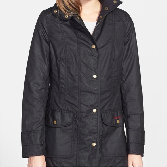 Barbour Jackets & Blazers - Barbour Squire Jacket Black Waxed US 4